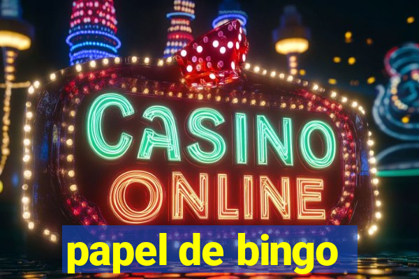 papel de bingo